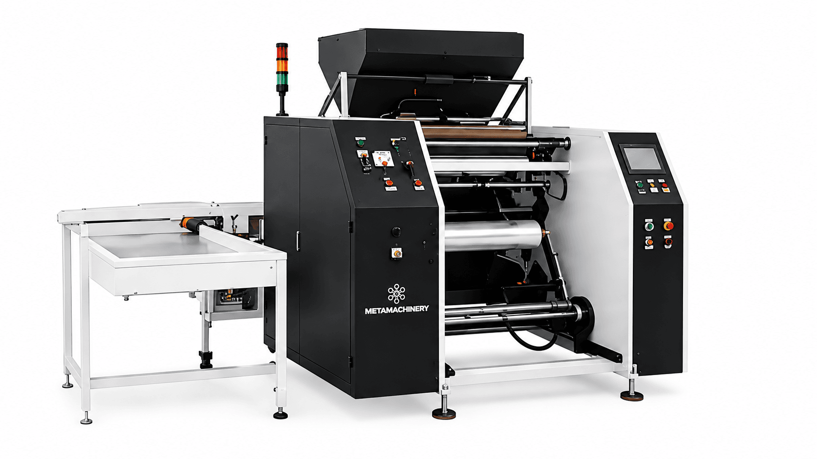 Rebobinadora automática Rigel de Metamachinery para stretch film