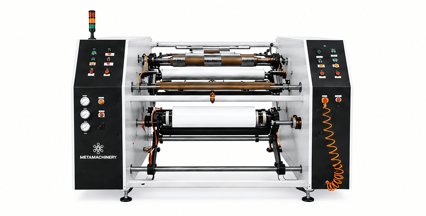 Rebobinadora Selene de Metamachinery para film cling de PVC